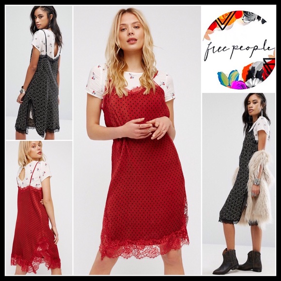 Free People Dresses & Skirts - ❤️SALE❤️FREE PEOPLE RED MIDI DRESS & TUNIC SET